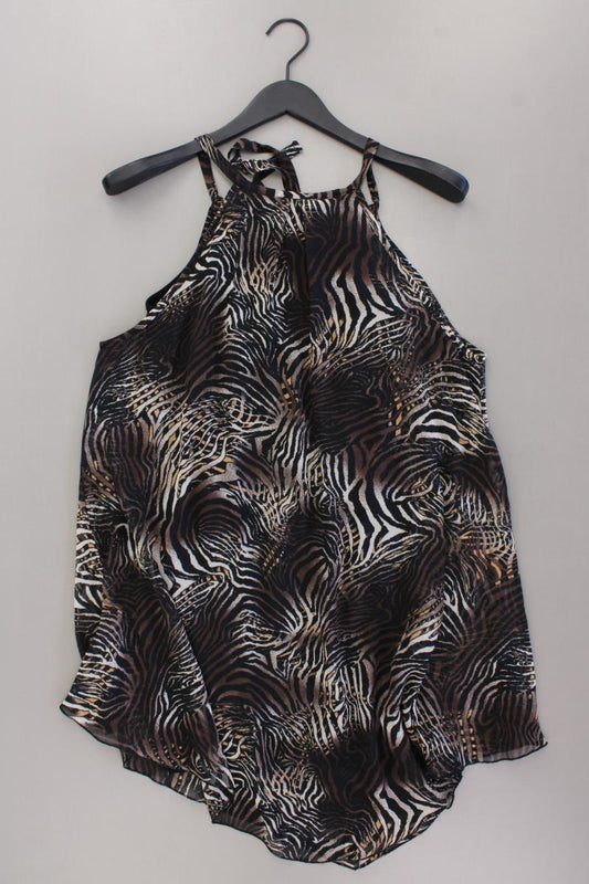 Lascana Chiffonkleid Gr. 38 mit Tierdruck Ärmellos braun