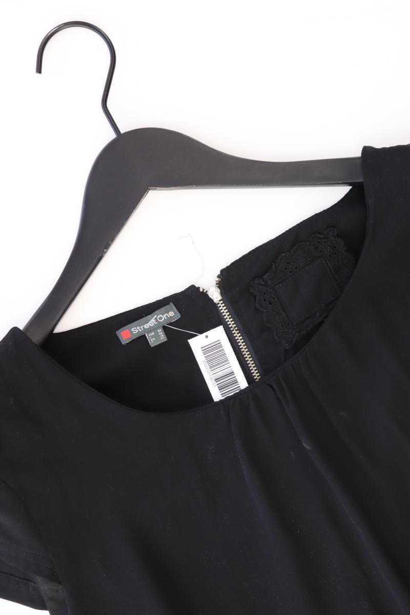 Street One Kurzarmkleid Gr. 42 schwarz