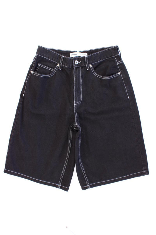 Bershka Jeansshorts Gr. 38 grau aus Baumwolle