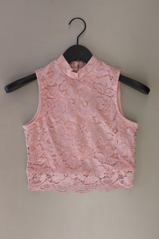 Even & Odd Spitzentop Gr. S mit Blumenmuster rosa aus Polyamid