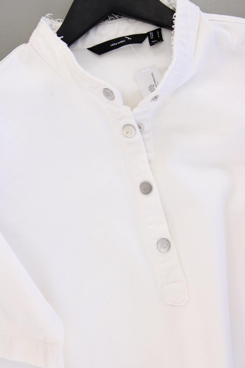 Vero Moda Denimkleid Gr. S Kurzarm weiß