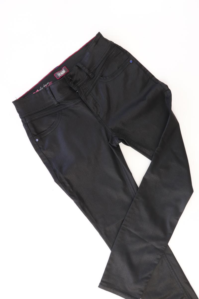 Street One Kunstlederhose Gr. W28/L30 schwarz aus Modal