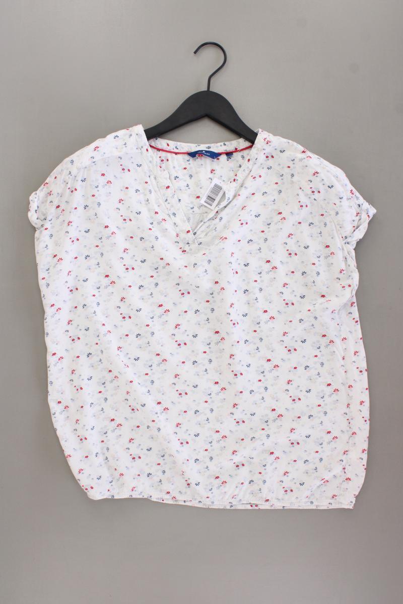 Tom Tailor Kurzarmbluse Gr. 36 mit Blumenmuster mehrfarbig aus Viskose