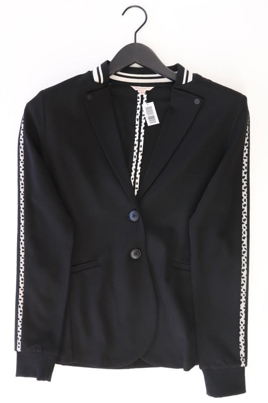 Esqualo Regular Blazer Gr. L mit Tierdruck schwarz aus Viskose