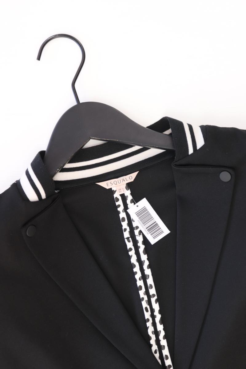 Esqualo Regular Blazer Gr. L mit Tierdruck schwarz aus Viskose