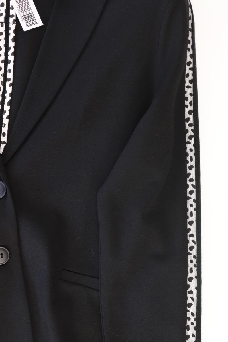 Esqualo Regular Blazer Gr. L mit Tierdruck schwarz aus Viskose