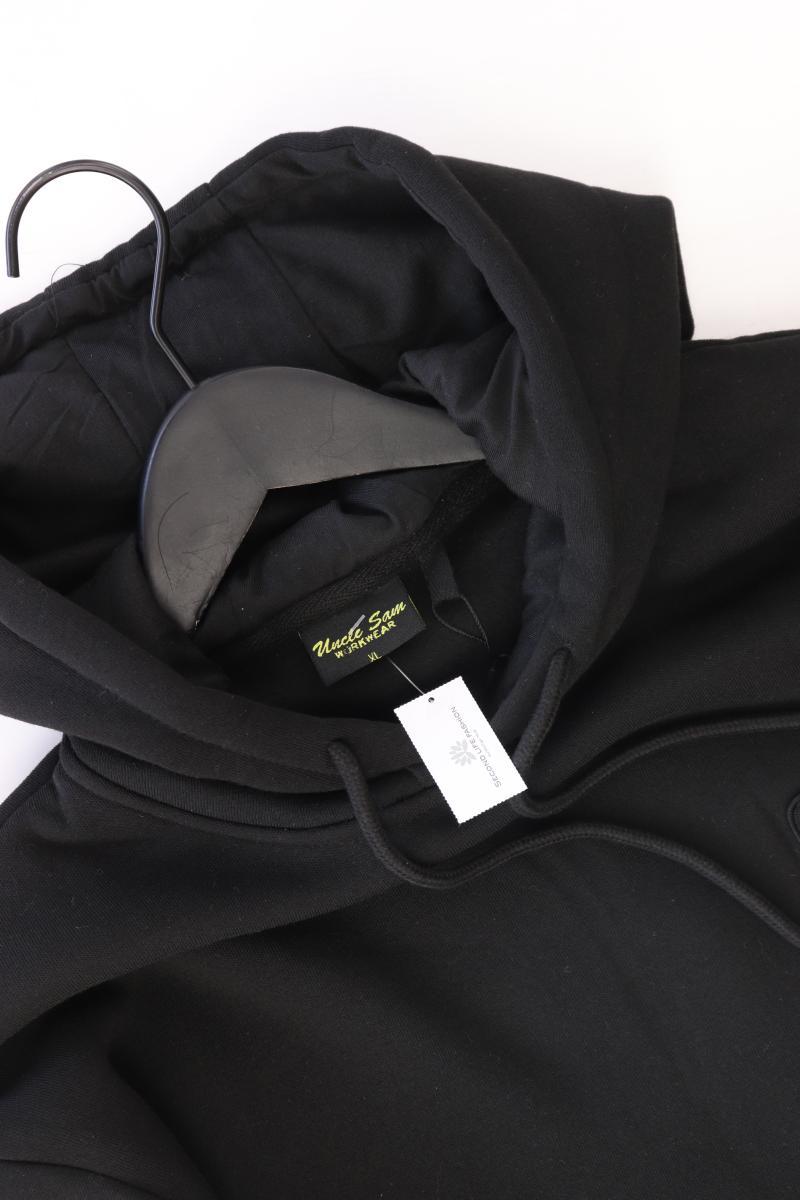 Uncle Sam Hoodie für Herren Gr. XL schwarz aus Polyester