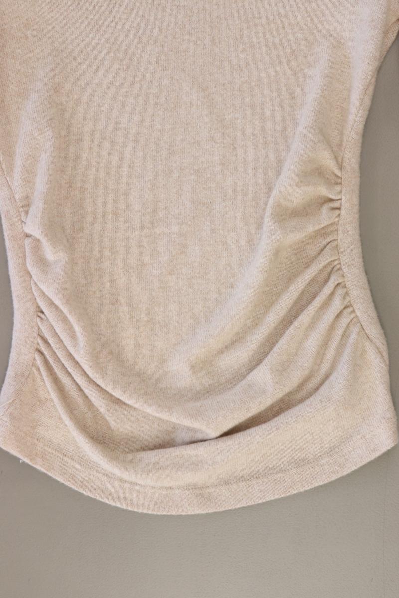 Pull&Bear Longsleeve-Shirt Gr. XS Langarm creme aus Polyester