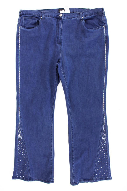 Paola Boot Cut Jeans Gr. 52 blau aus Baumwolle