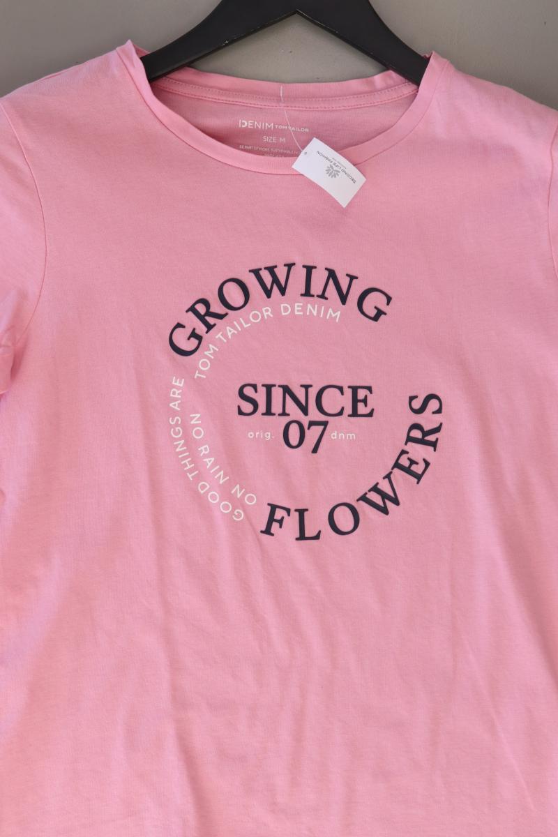 Tom Tailor (Denim) Printshirt Gr. M Kurzarm rosa