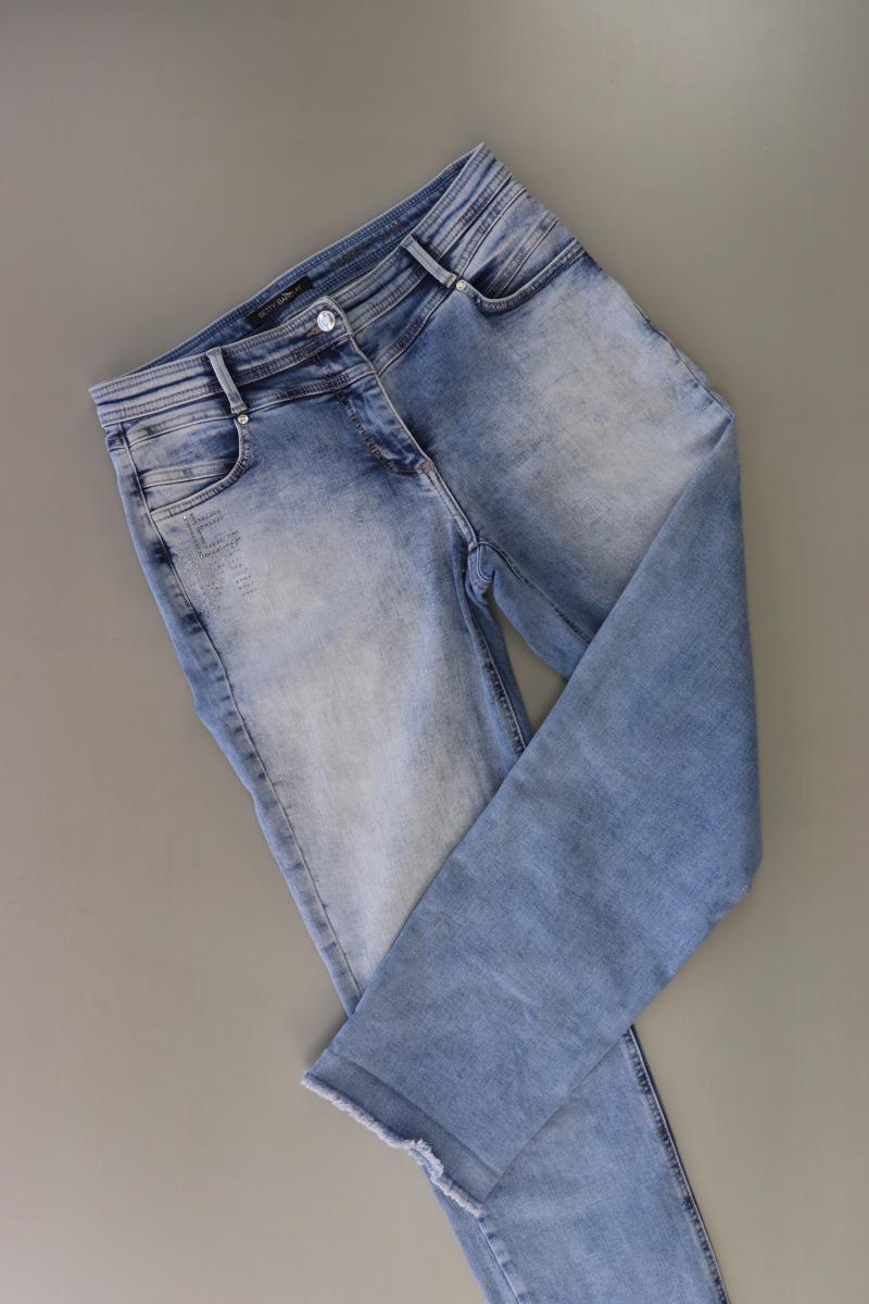 Betty Barclay Straight Jeans Gr. 38 blau aus Baumwolle