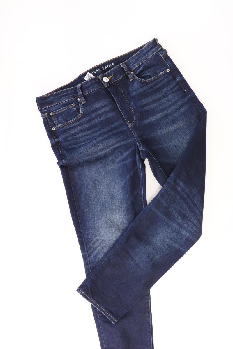 American Eagle Outfitters Straight Jeans Gr. US 12 (M) blau aus Baumwolle