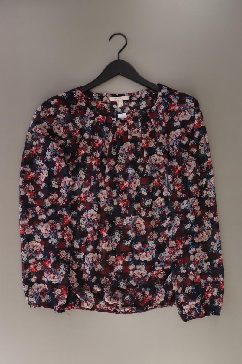 Esprit Langarmbluse Gr. 38 mit Blumenmuster mehrfarbig aus Polyester
