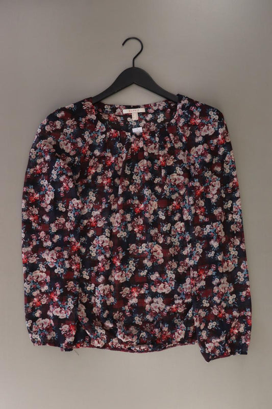 Esprit Langarmbluse Gr. 38 mit Blumenmuster mehrfarbig aus Polyester
