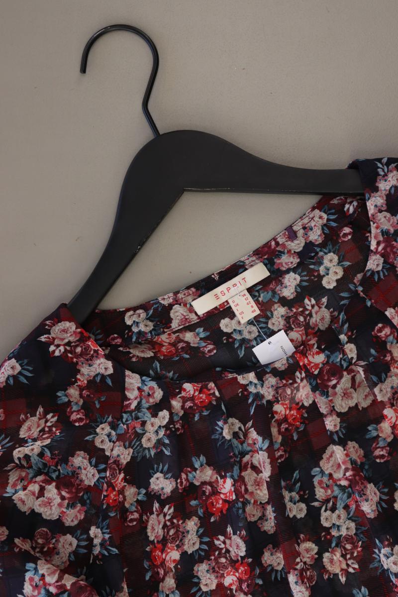 Esprit Langarmbluse Gr. 38 mit Blumenmuster mehrfarbig aus Polyester