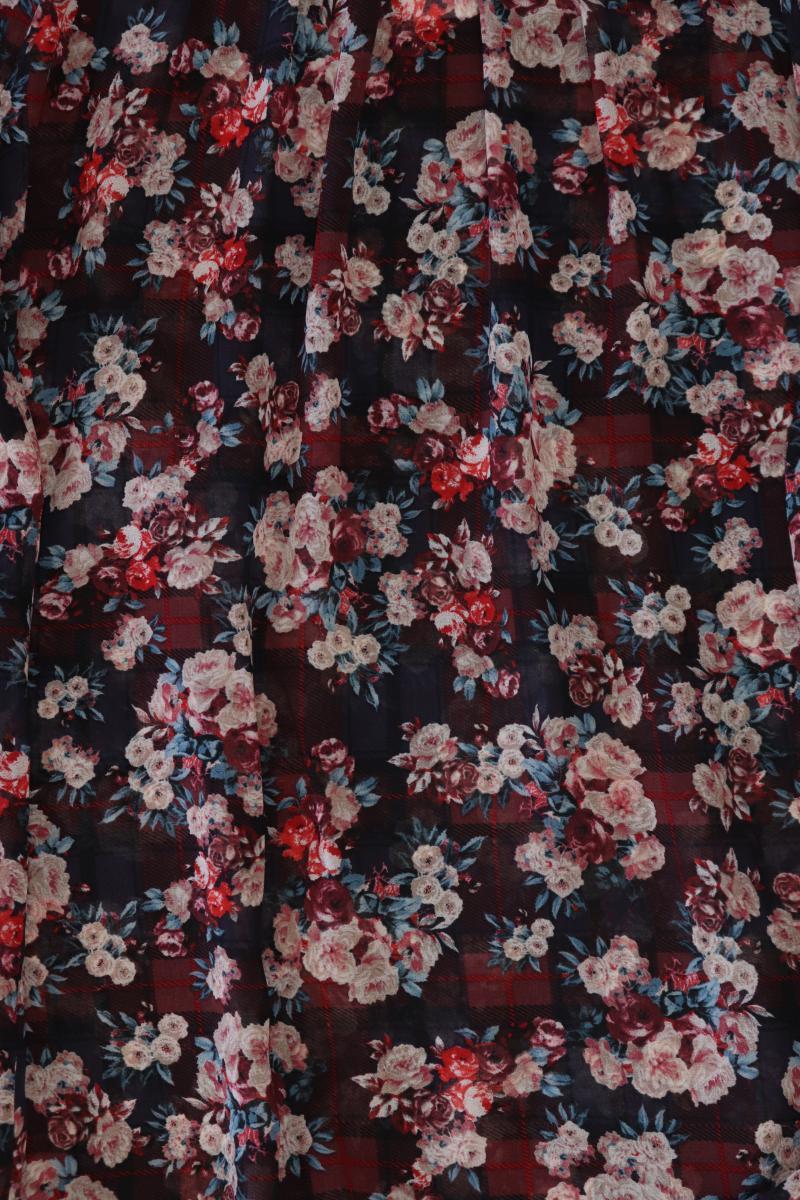 Esprit Langarmbluse Gr. 38 mit Blumenmuster mehrfarbig aus Polyester