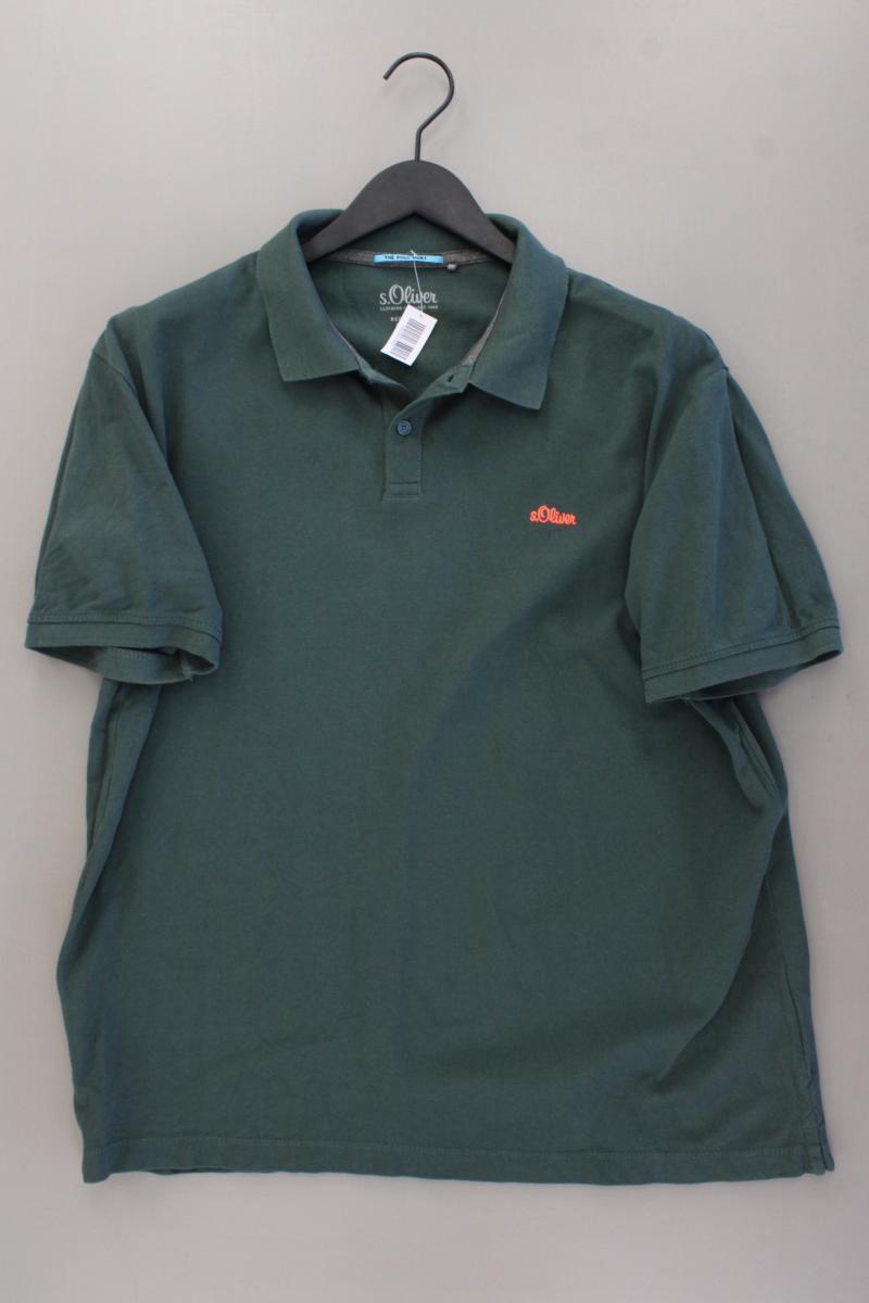 s.Oliver Poloshirt für Herren Gr. XXL Kurzarm grün aus Baumwolle