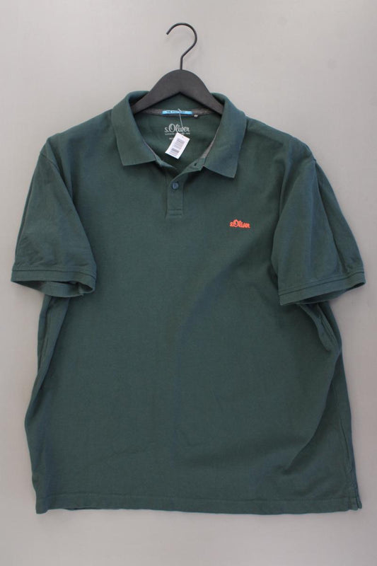 s.Oliver Poloshirt für Herren Gr. XXL Kurzarm grün aus Baumwolle