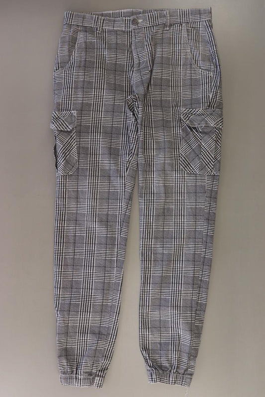URBAN CLASSICS Cargohose Gr. M kariert grau aus Baumwolle