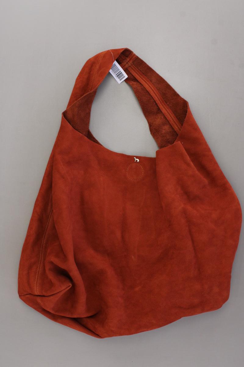 Hunter Hobo Wildledertasche orange