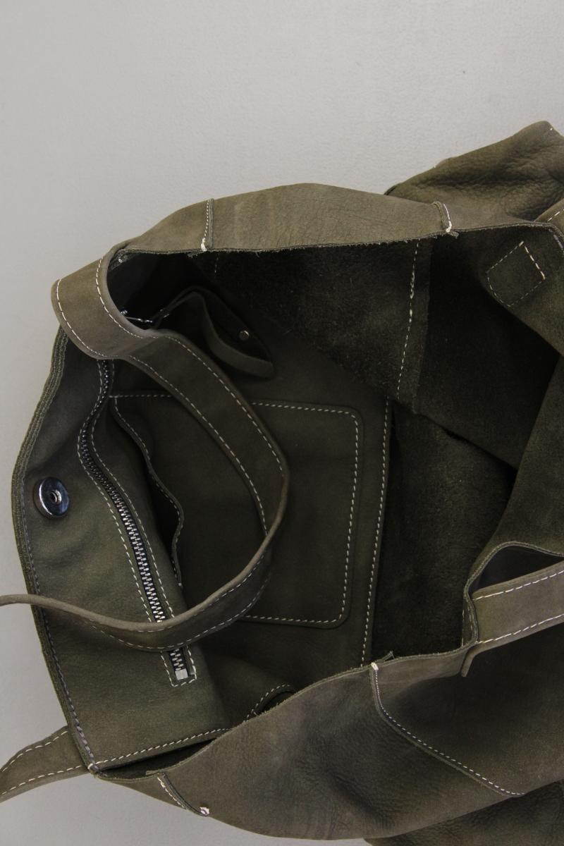 Hunter Schultertasche olivgrün aus Leder