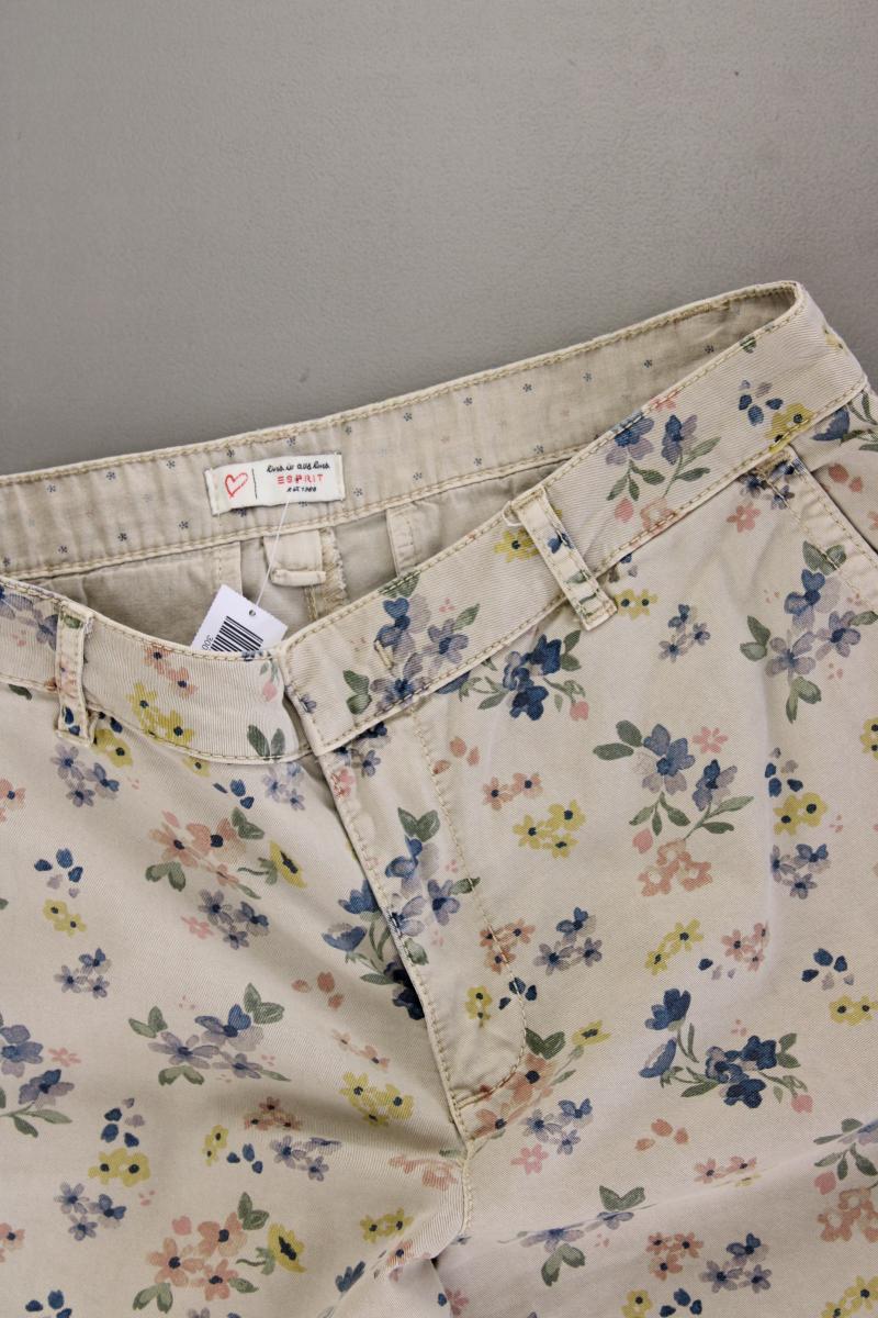 Esprit Chino Shorts Gr. 34 mit Blumenmuster mehrfarbig aus Baumwolle