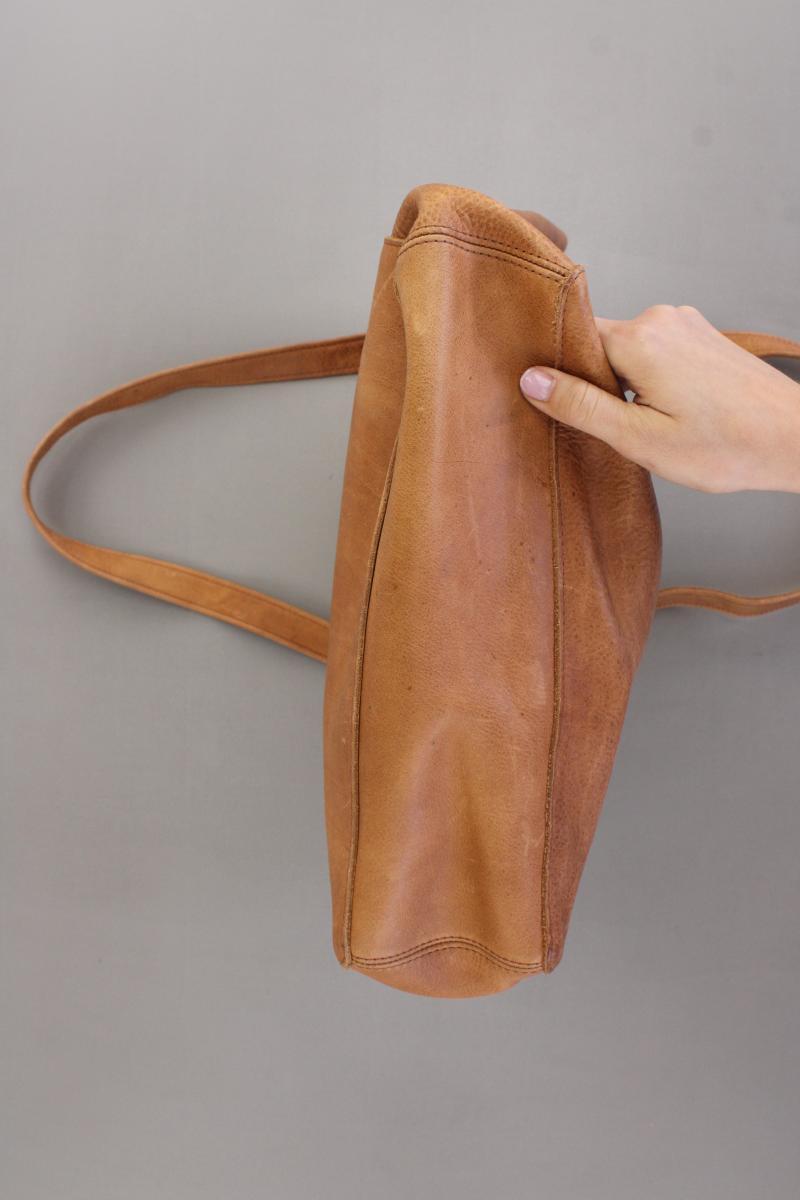 Hunter Schultertasche braun aus Leder