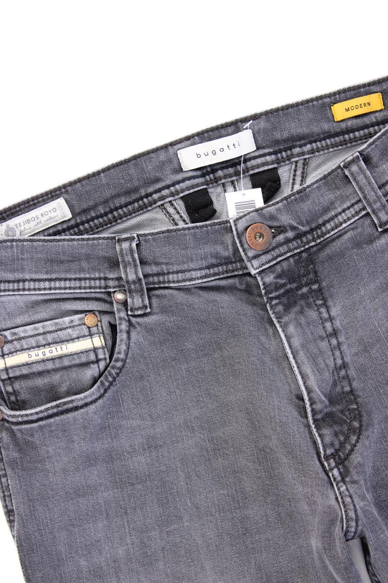 Bugatti Straight Jeans für Herren Gr. W33/L32 grau aus Baumwolle