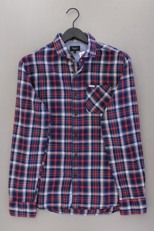 Pepe Jeans Karohemd für Herren Gr. M kariert Langarm mehrfarbig