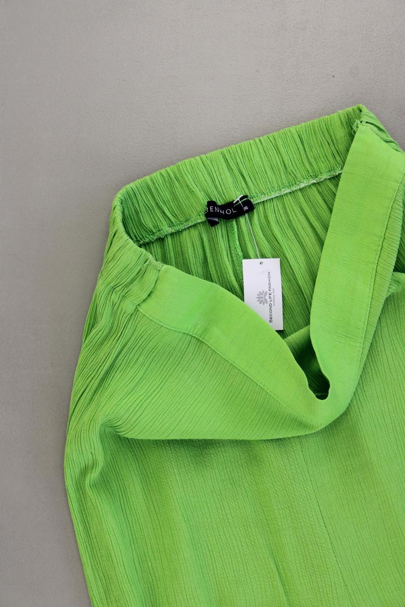 Trendyol Stoffhose Gr. 36 grün aus Viskose
