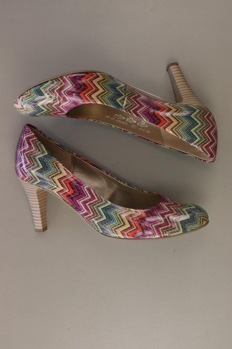 Gabor Pumps Gr. 38 gestreift mehrfarbig aus Leder