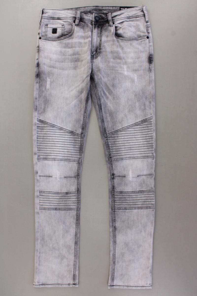 Buffalo David Bitton Skinny Jeans für Herren Gr. W32/L32 grau aus Baumwolle