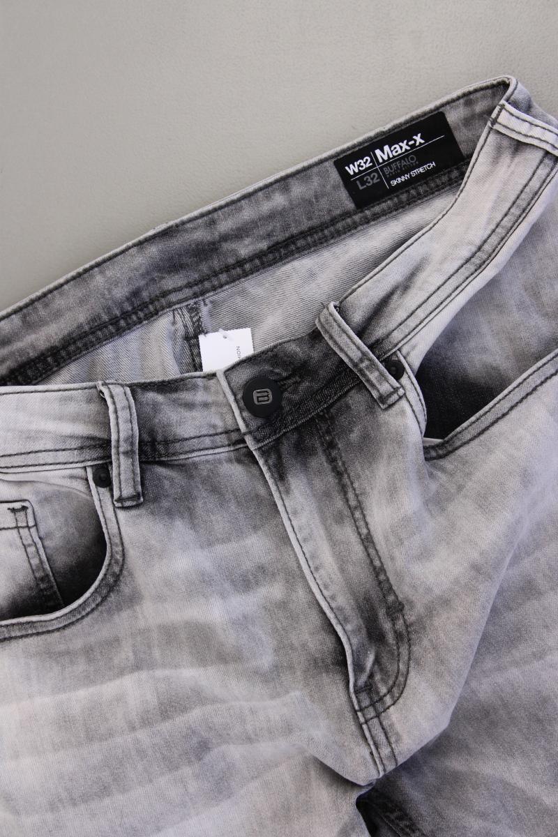 Buffalo David Bitton Skinny Jeans für Herren Gr. W32/L32 grau aus Baumwolle