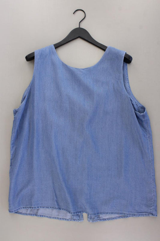 Vero Moda Bluse Gr. 48 neu mit Etikett Ärmellos blau aus Lyocell