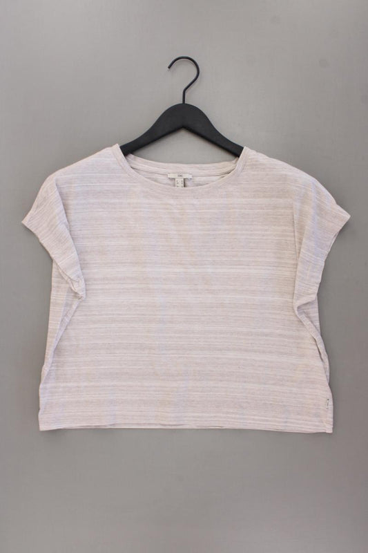 Esprit Cropped Shirt Gr. M Kurzarm creme aus Baumwolle