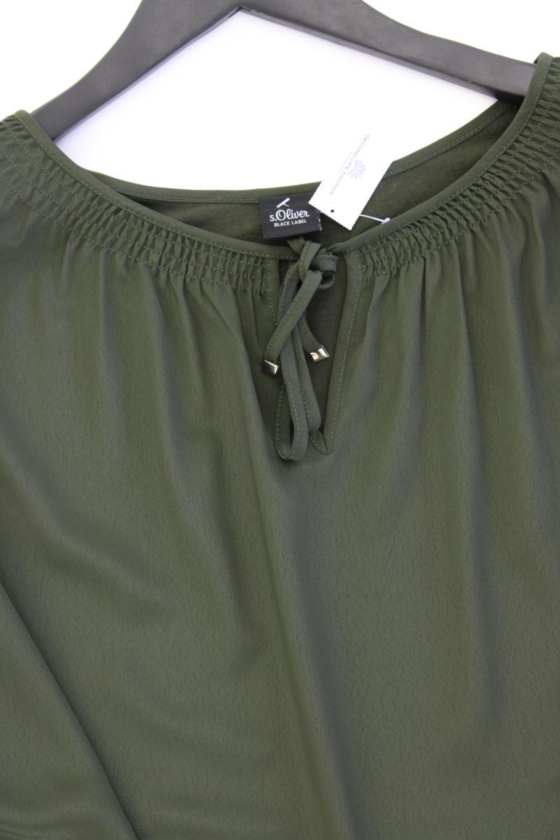 s.Oliver Black Label Regular Bluse Gr. 42 3/4 Ärmel olivgrün