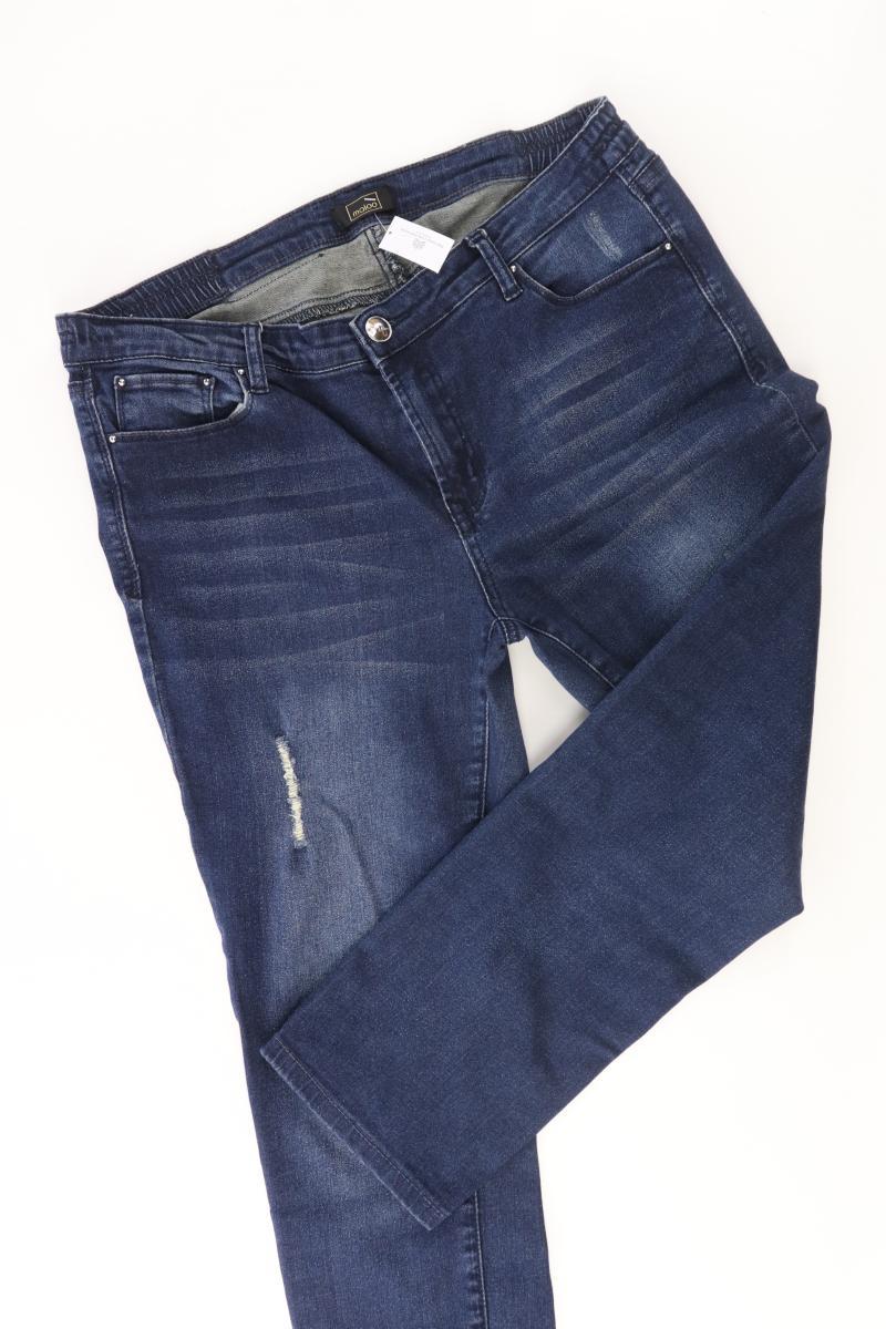 Maloo Straight Jeans Gr. 42 blau aus Baumwolle