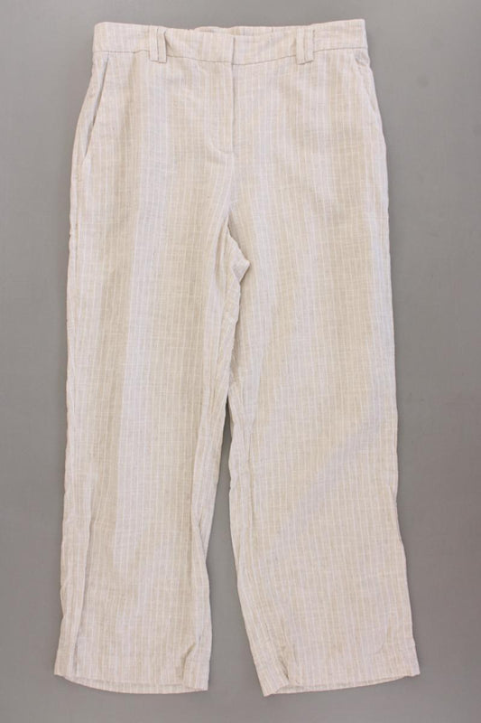 Opus Stoffhose Gr. 38 gestreift Modell Myrea creme aus Baumwolle