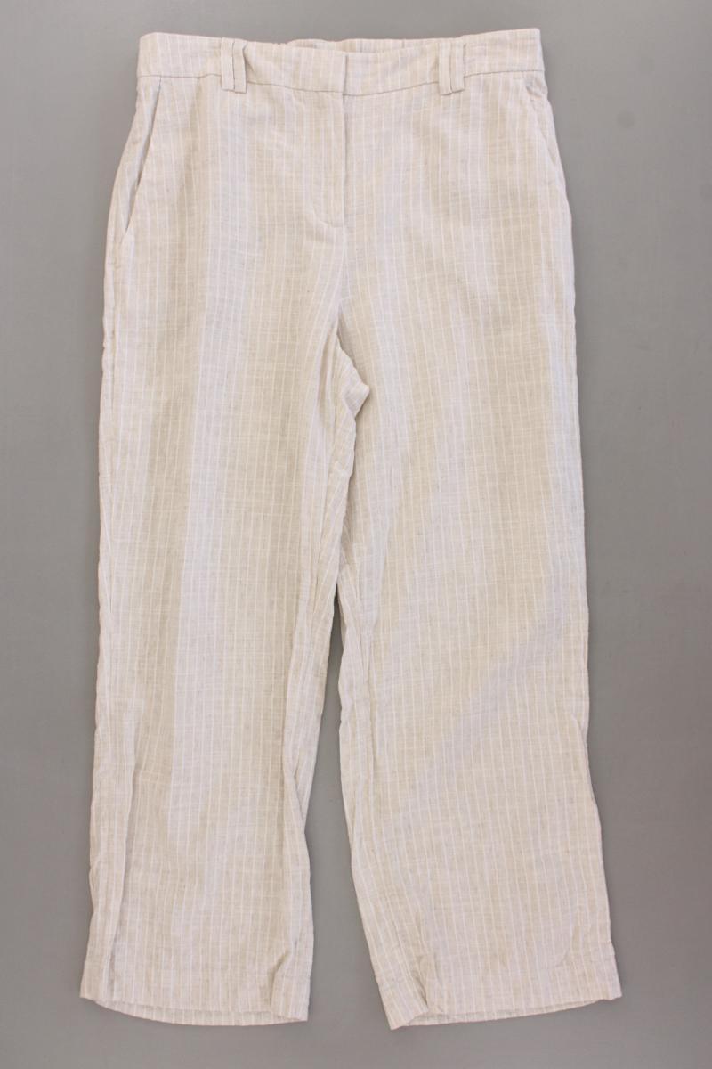 Opus Stoffhose Gr. 38 gestreift Modell Myrea creme aus Baumwolle