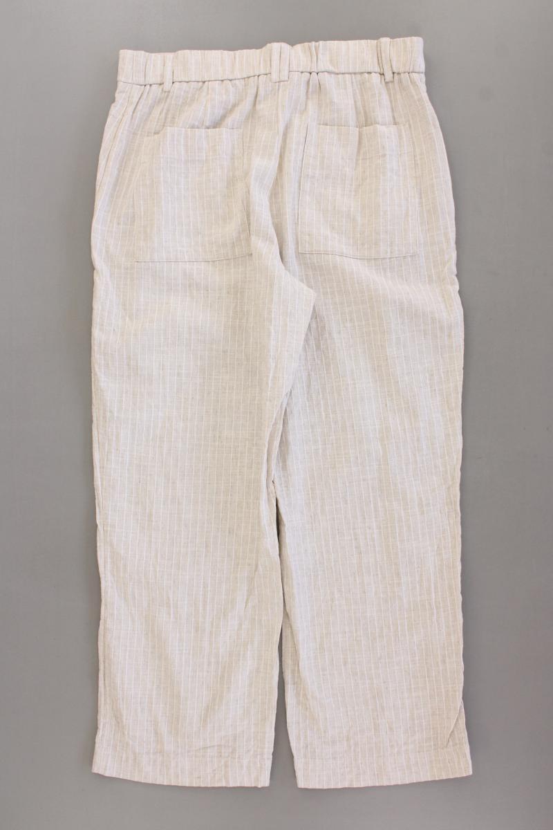 Opus Stoffhose Gr. 38 gestreift Modell Myrea creme aus Baumwolle