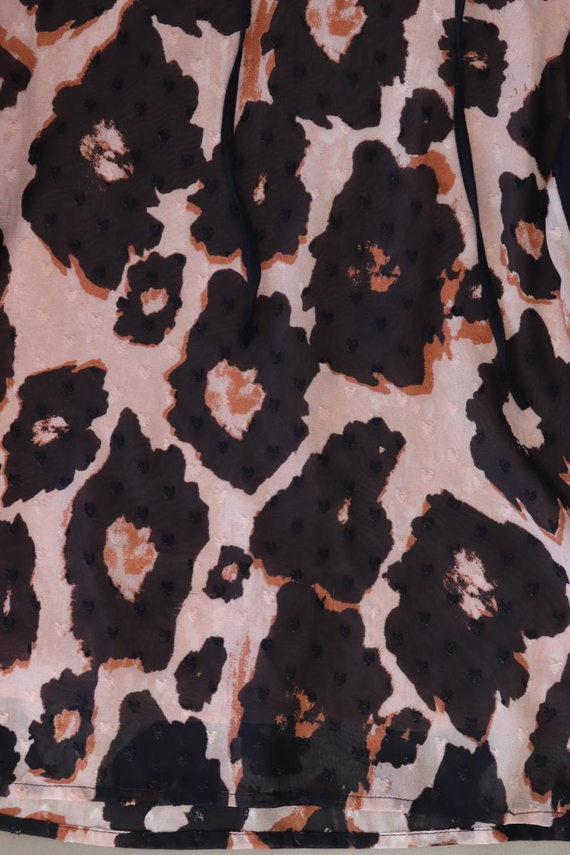 comma, Langarmbluse Gr. 38 mit Tierdruck mehrfarbig aus Polyester