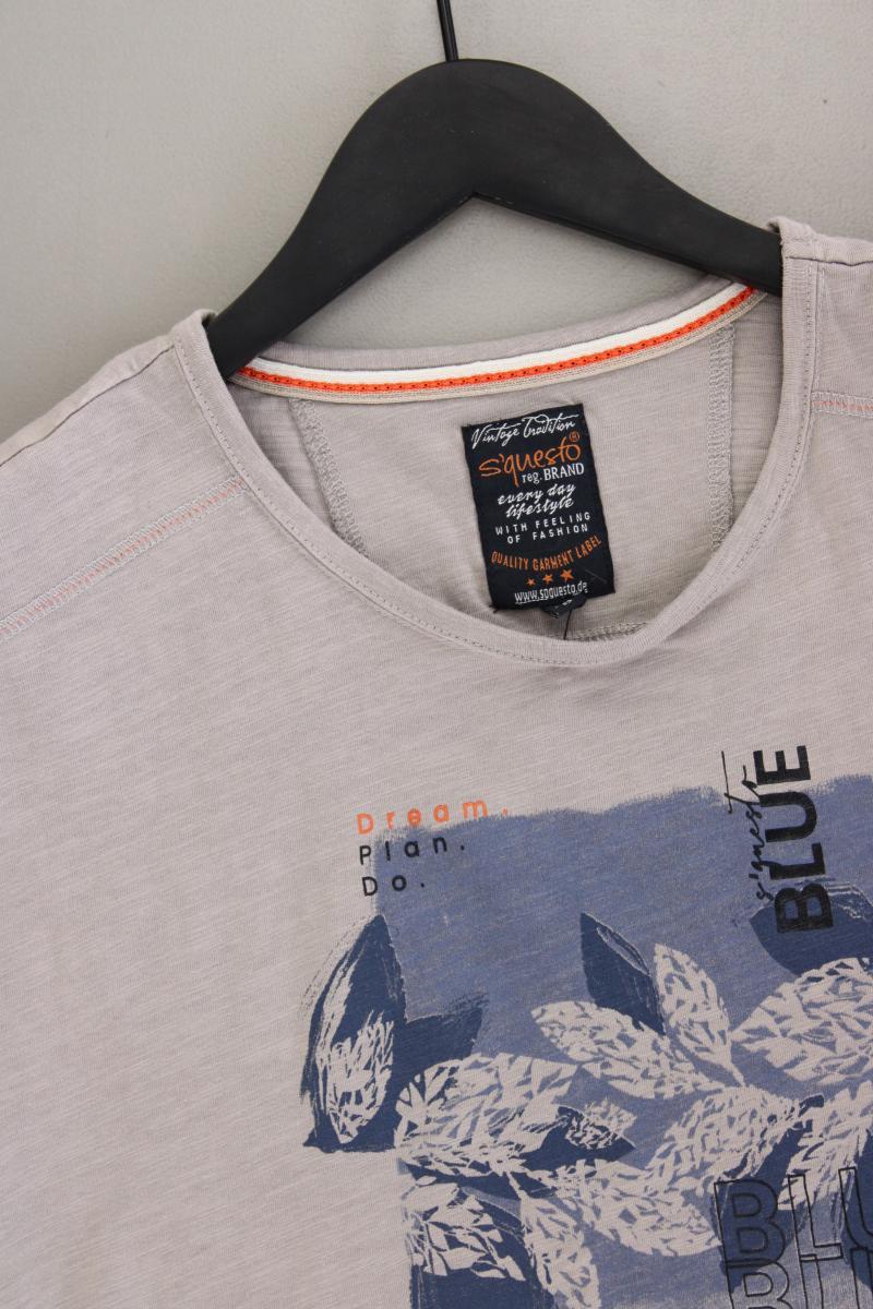 s'questo Printshirt Gr. 36 Kurzarm grau