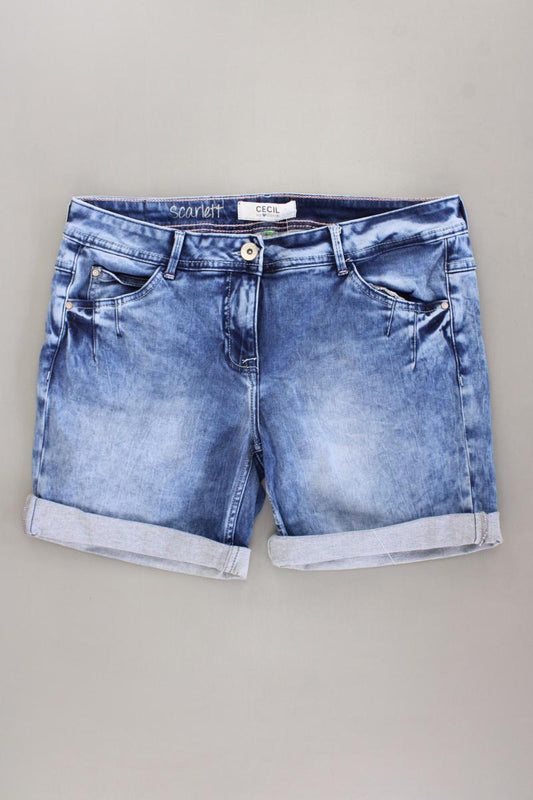 Cecil Jeansshorts Gr. 42 blau aus Baumwolle