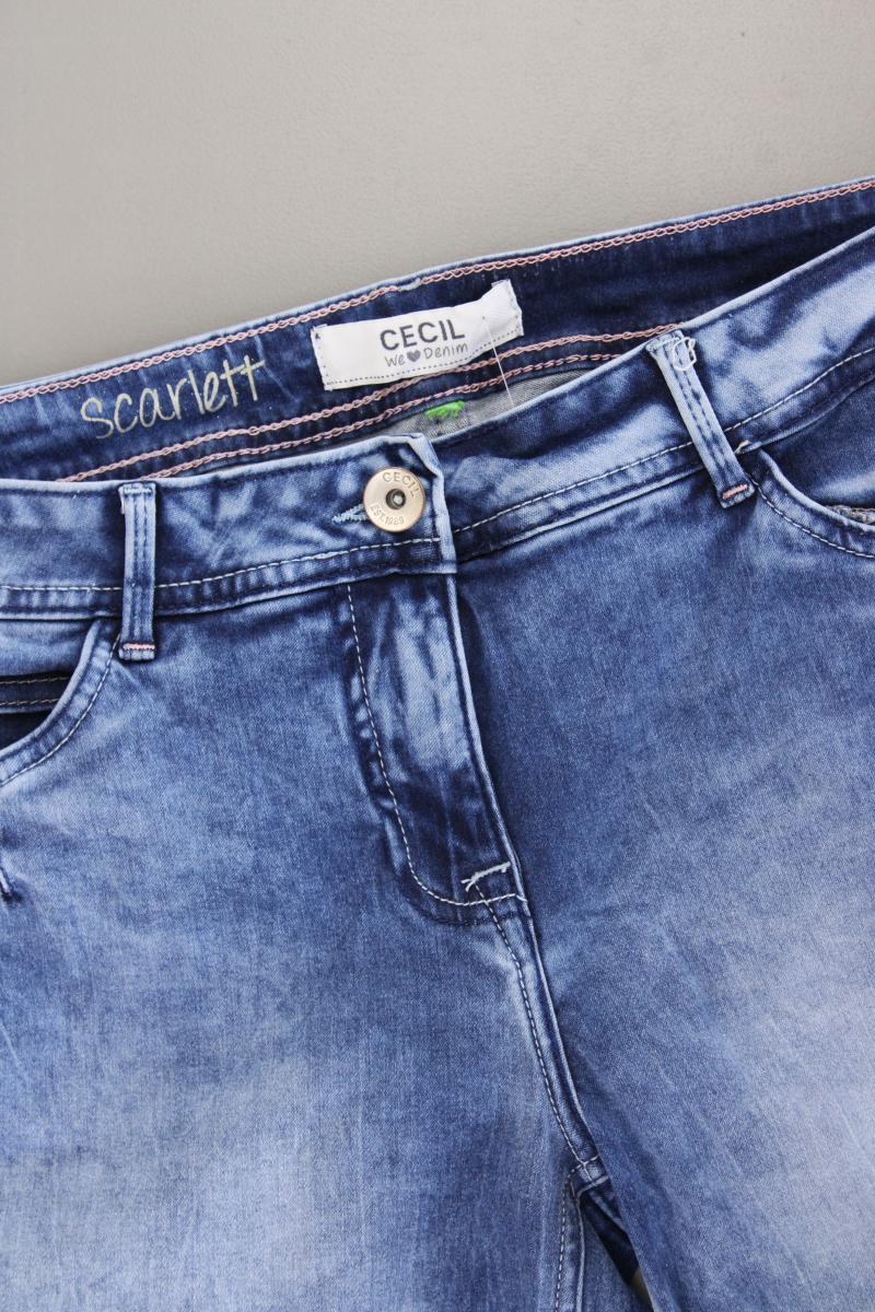 Cecil Jeansshorts Gr. 42 blau aus Baumwolle