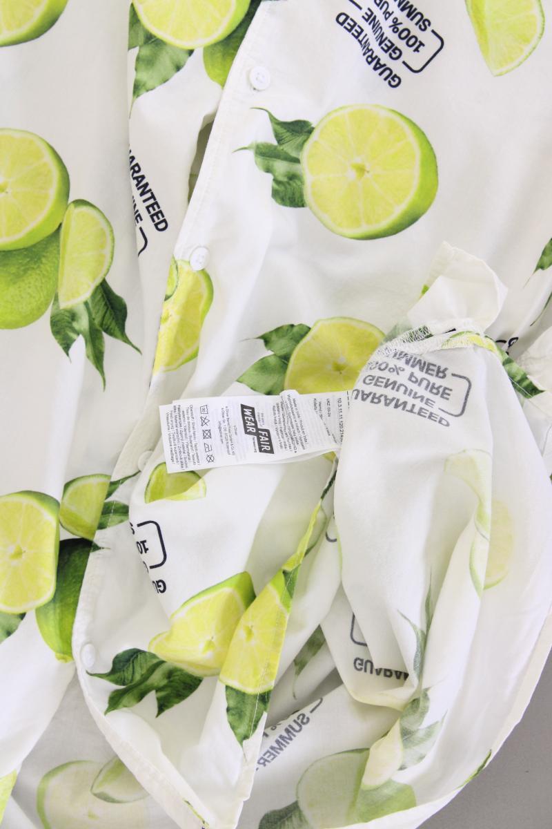 s.Oliver Hemd mit Limettenmuster für Herren Gr. XXL Kurzarm mehrfarbig