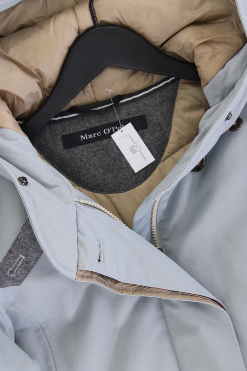 Marc O'Polo Kapuzenmantel Gr. 42 neuwertig blau aus Baumwolle