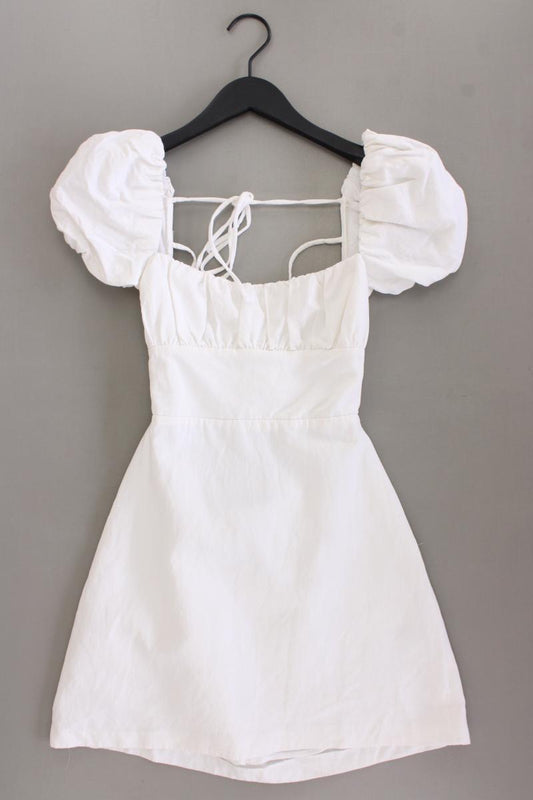 Zara Kurzarmkleid Gr. S creme aus Viskose