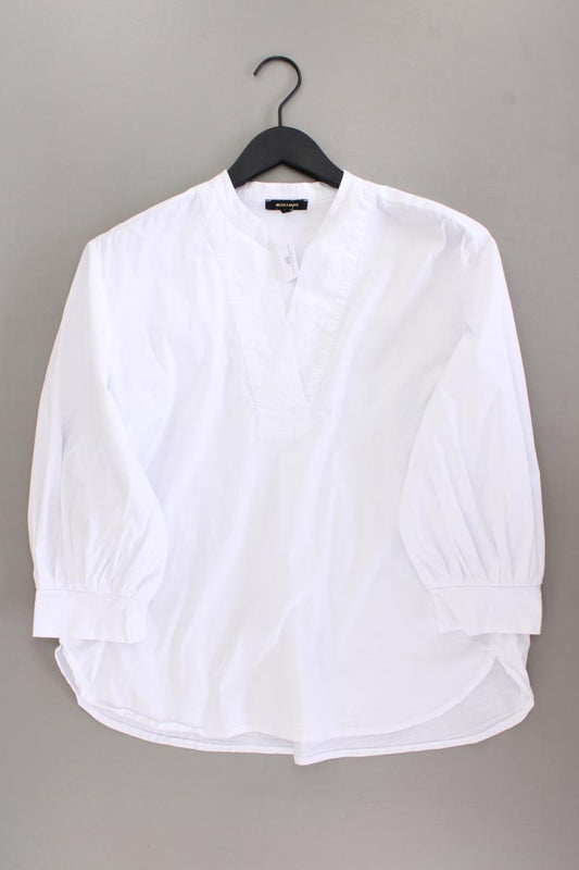 More&More Classic Bluse Gr. 42 3/4 Ärmel weiß aus Baumwolle