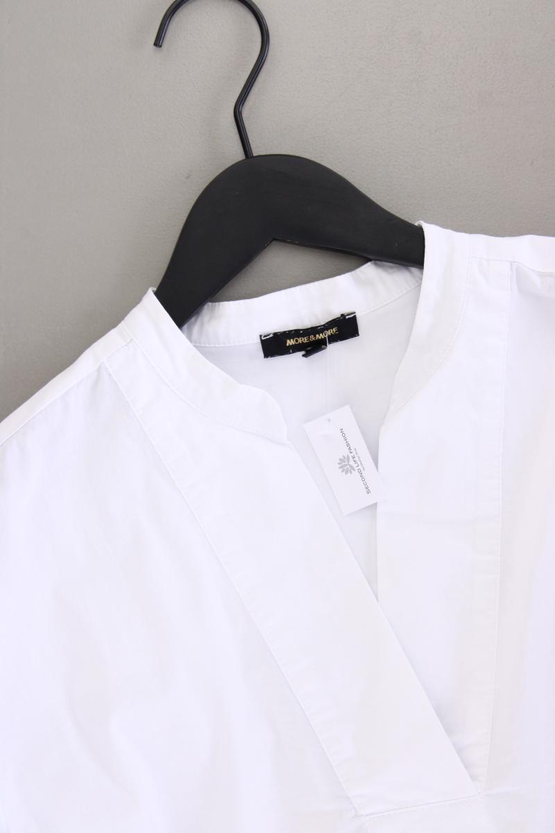 More&More Classic Bluse Gr. 42 3/4 Ärmel weiß aus Baumwolle