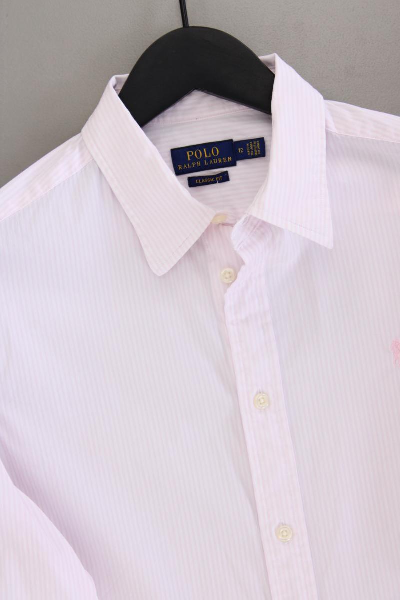 Polo Ralph Lauren Langarmbluse Gr. UK 12 (M) gestreift rosa aus Baumwolle